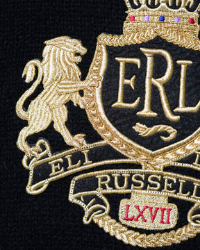 ERL / UNISEX CREST SWEATER KNIT BLACK