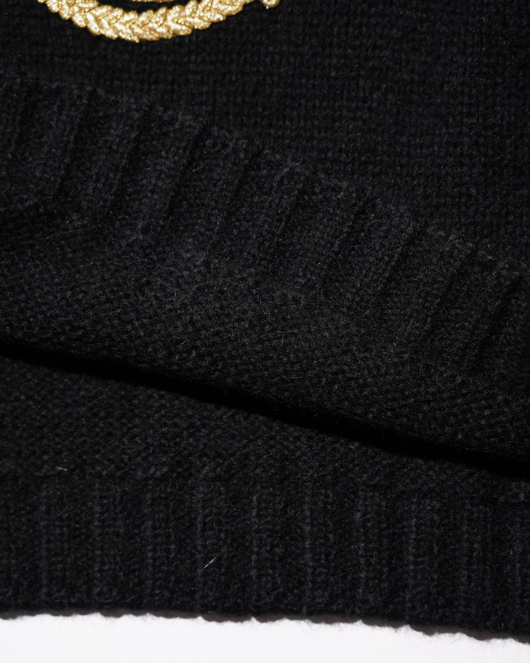 ERL / UNISEX CREST SWEATER KNIT BLACK