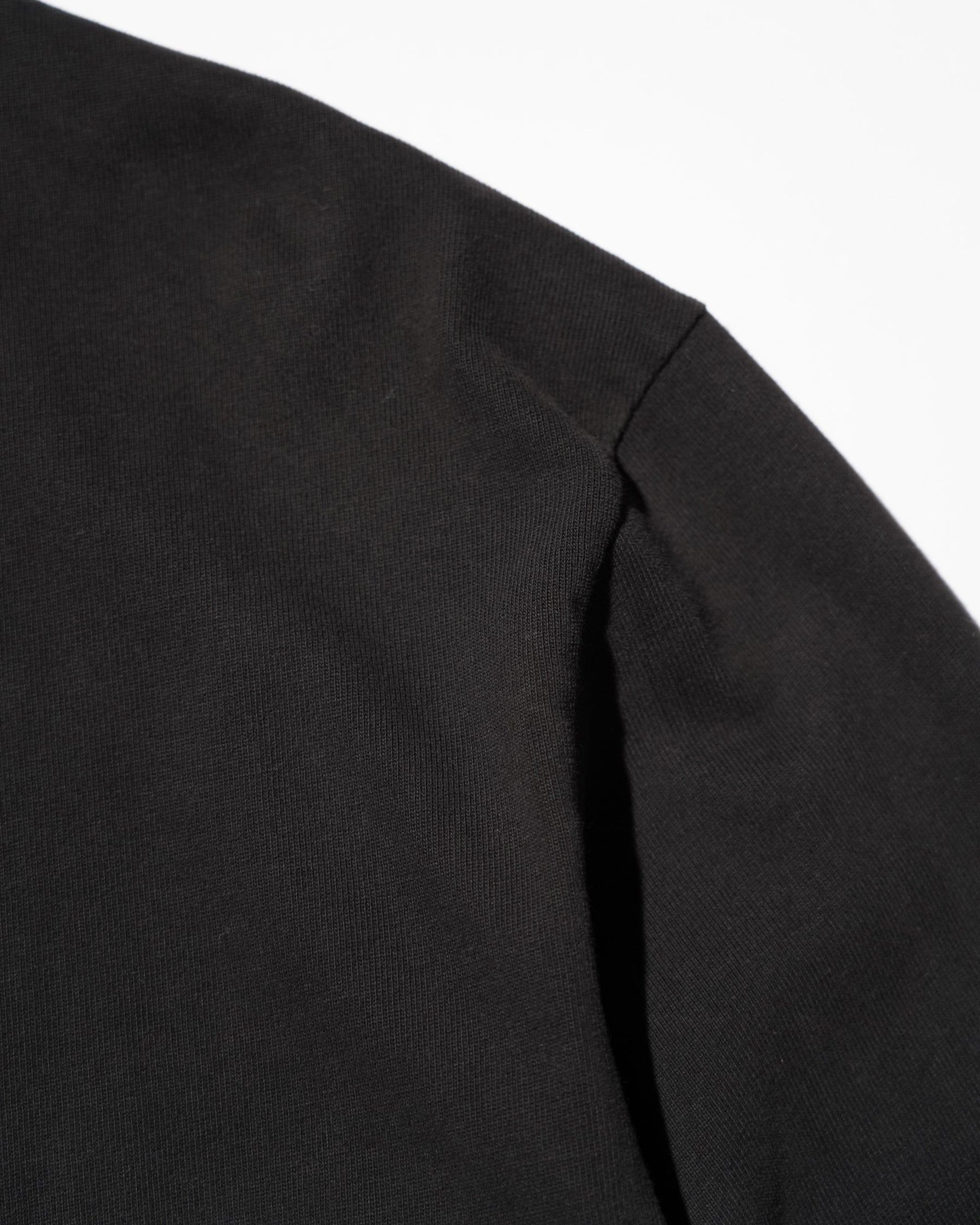 ERL / UNISEX MOCK NECK ERL SCRIPT LONG SLEEVE TEE KNIT BLACK