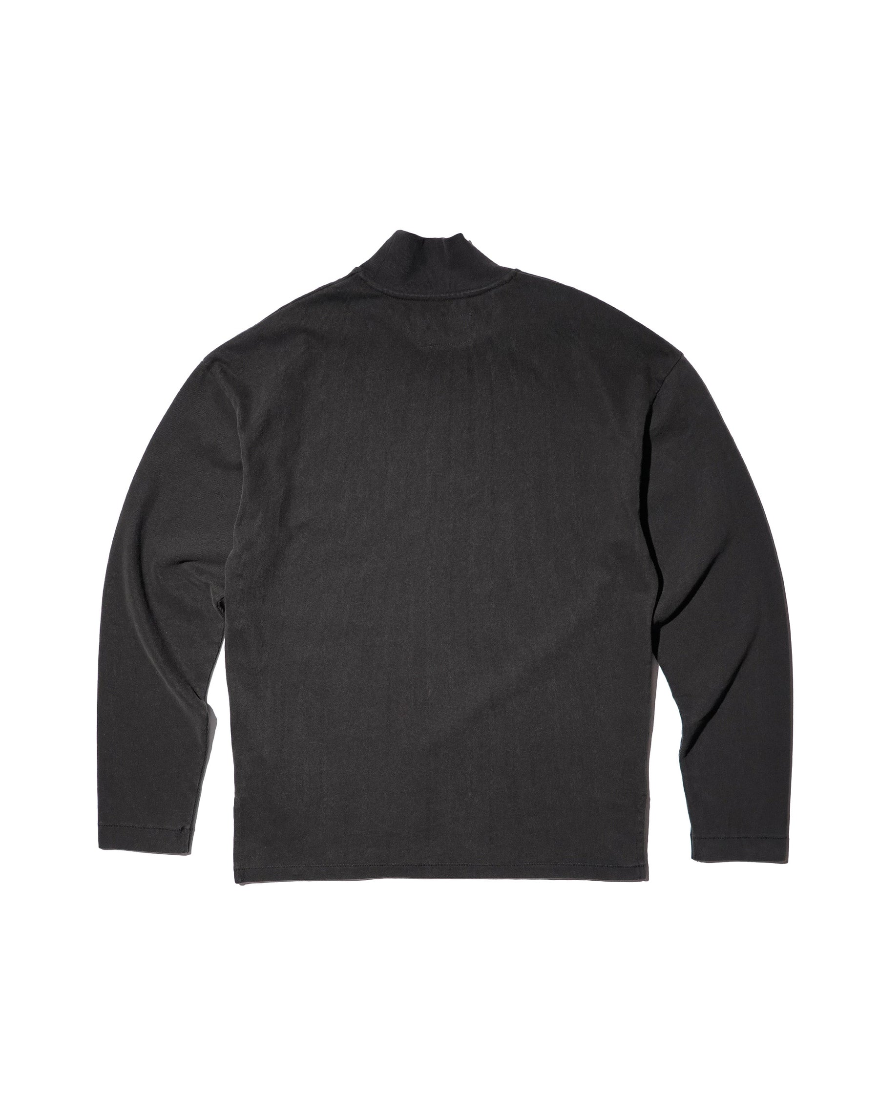 ERL / UNISEX MOCK NECK ERL SCRIPT LONG SLEEVE TEE KNIT BLACK