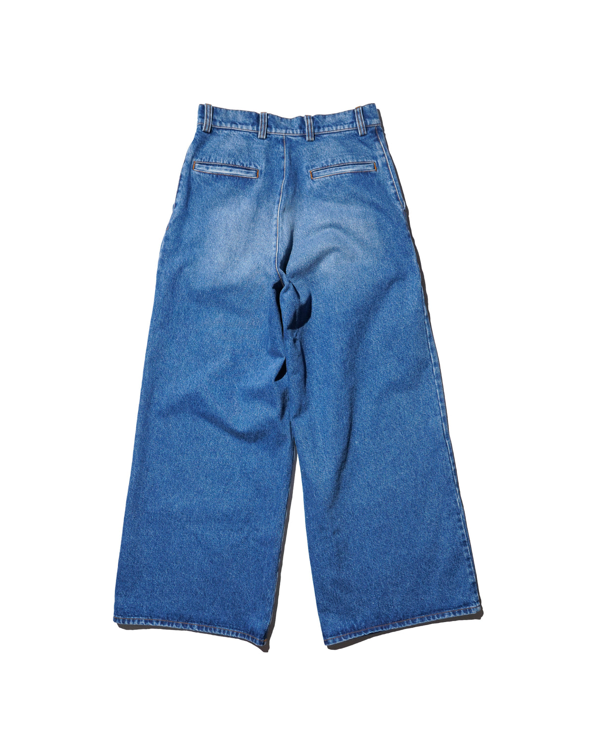 ERL / UNISEX PLEATED JEANS WOVEN BLUE