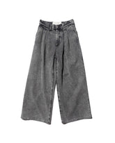 ERL / UNISEX PLEATED JEANS WOVEN BLACK