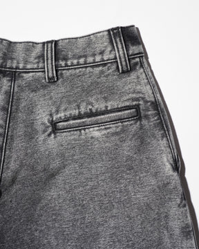ERL / UNISEX PLEATED JEANS WOVEN BLACK