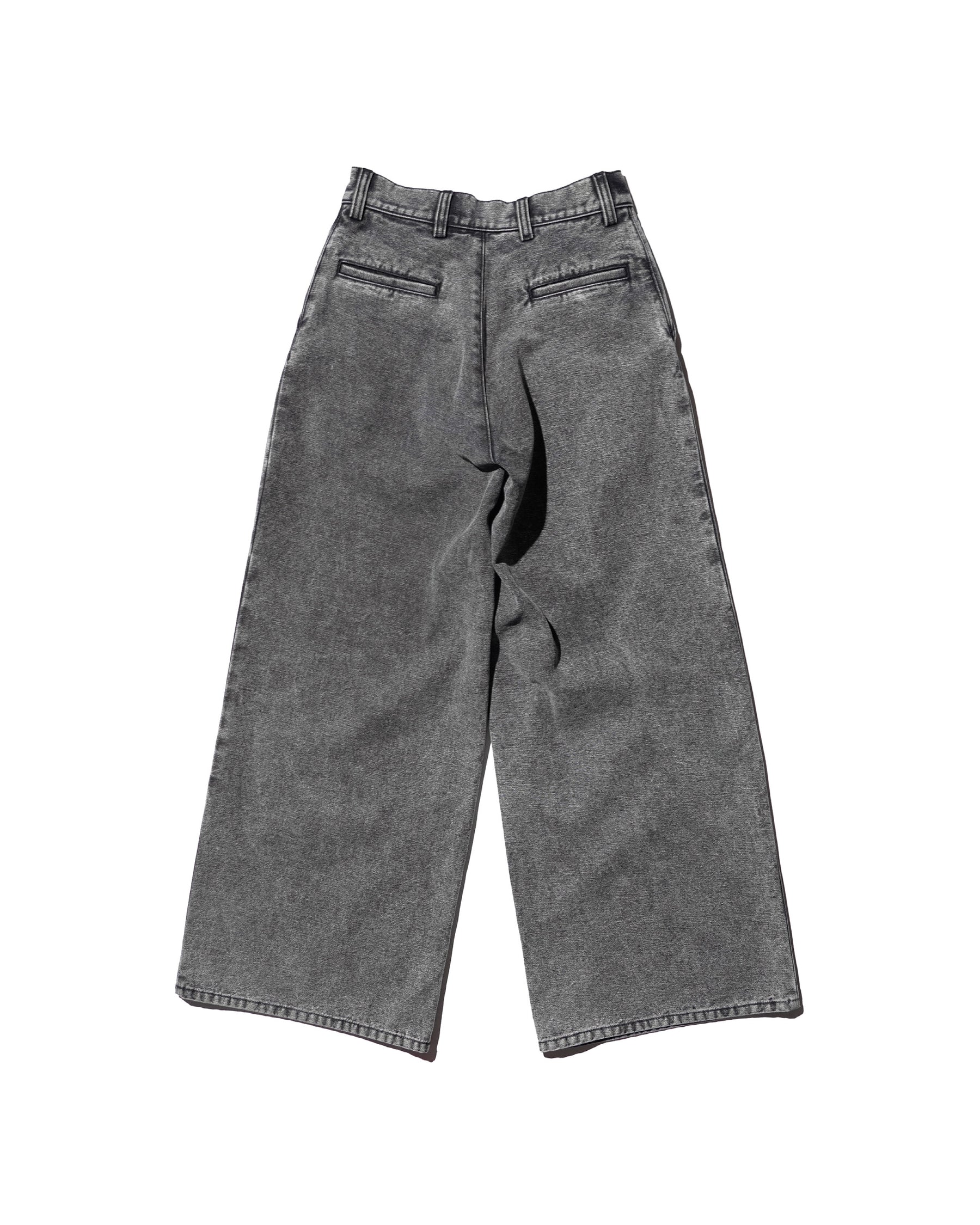 ERL / UNISEX PLEATED JEANS WOVEN BLACK