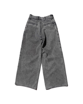 ERL / UNISEX PLEATED JEANS WOVEN BLACK