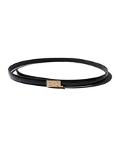 <span style="color: #f50b0b;">Last One</span>  ERL / UNISEX CROC BELT SMALL LEATHER BLACK
