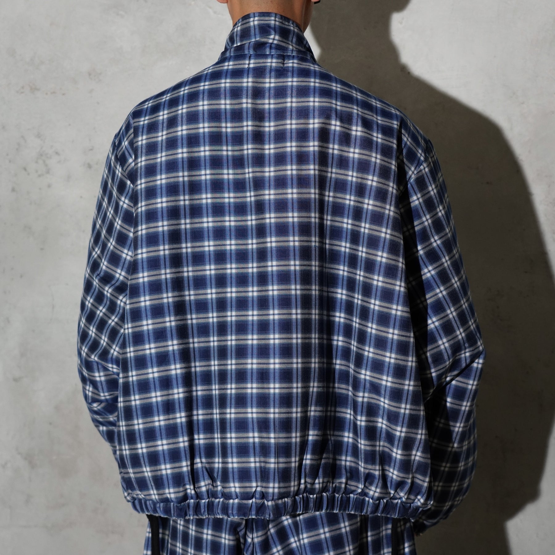 INTODUSK / PLAID PADDED JACKET NAVY PLAID