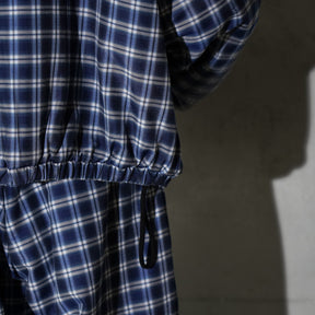 INTODUSK / PLAID PADDED JACKET NAVY PLAID