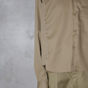 WHATEVERWORKS / SPLIT LS SHIRT KHAKI
