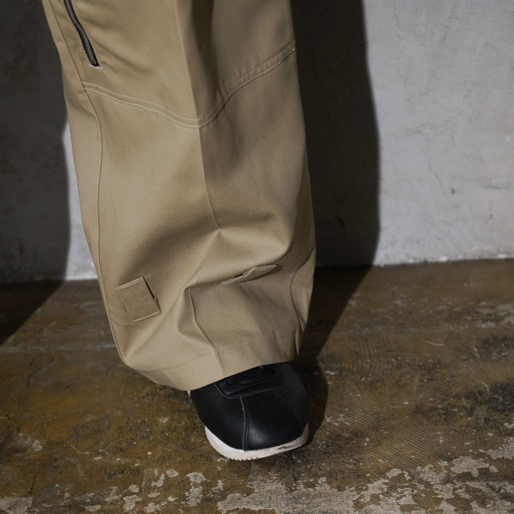 WHATEVERWORKS / DOUBLE KNEE PK PANTS KHAKI