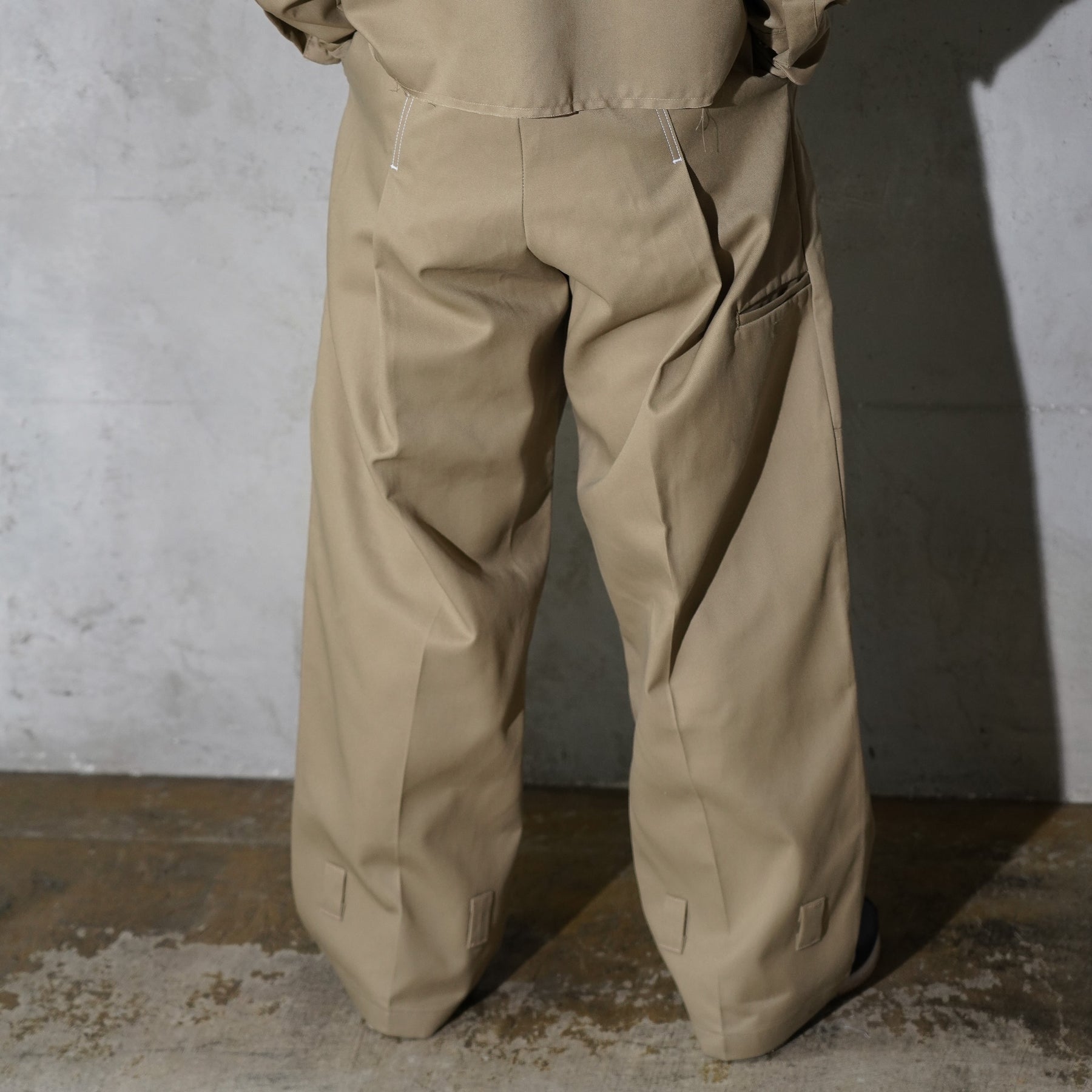 WHATEVERWORKS / DOUBLE KNEE PK PANTS KHAKI
