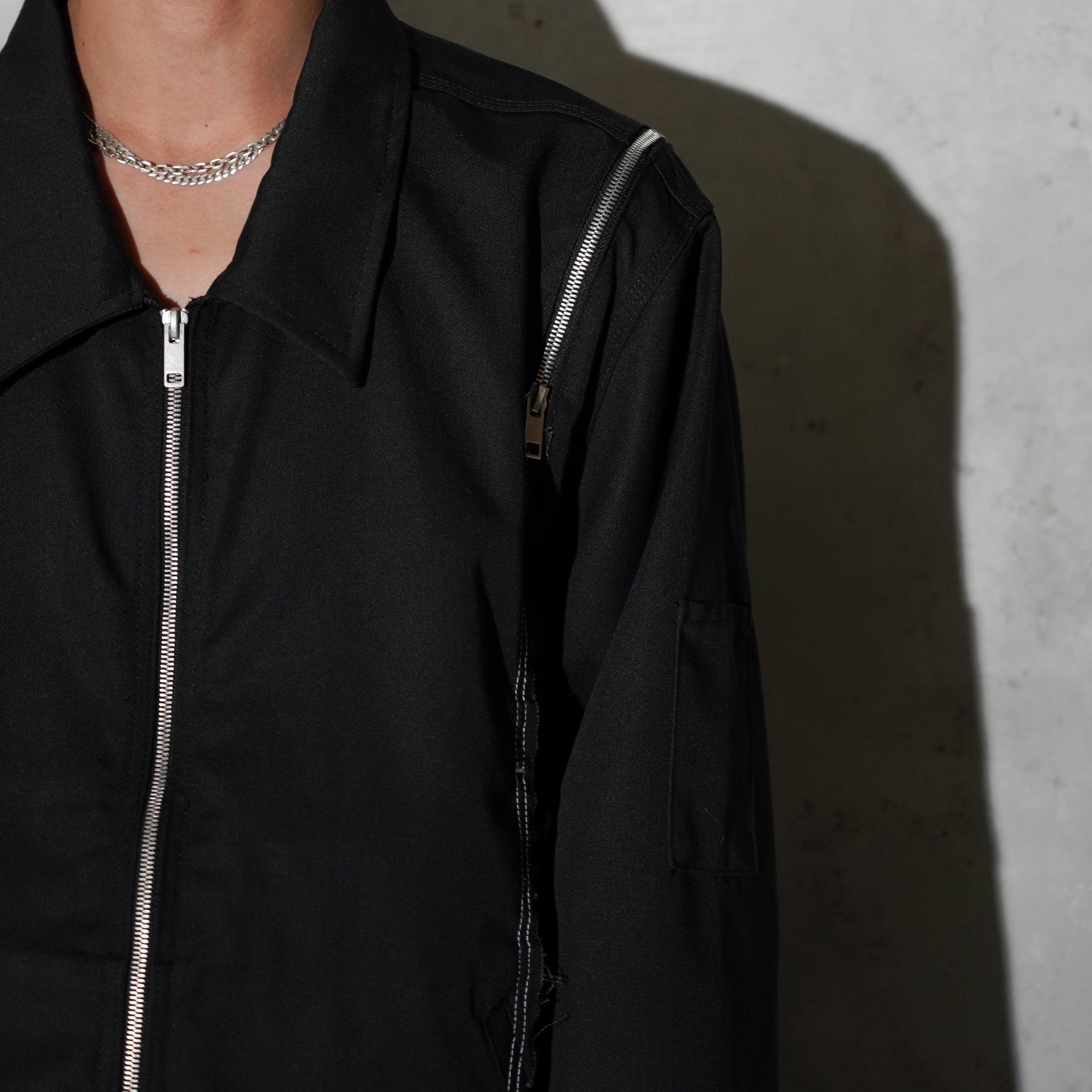 WHATEVERWORKS / SPLIT JACKET BLACK
