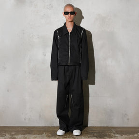 WHATEVERWORKS / SPLIT JACKET BLACK