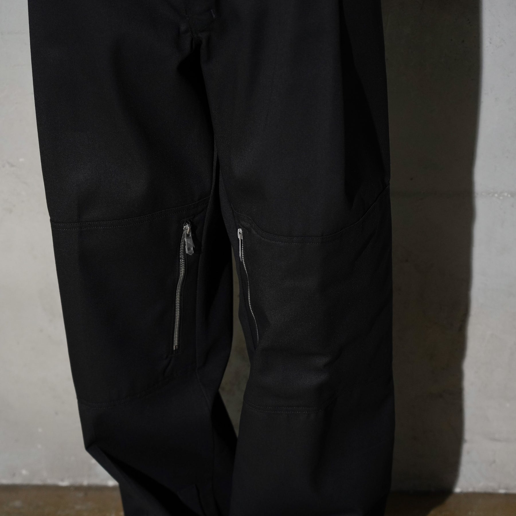 WHATEVERWORKS / DOUBLE KNEE PK PANTS BLACK
