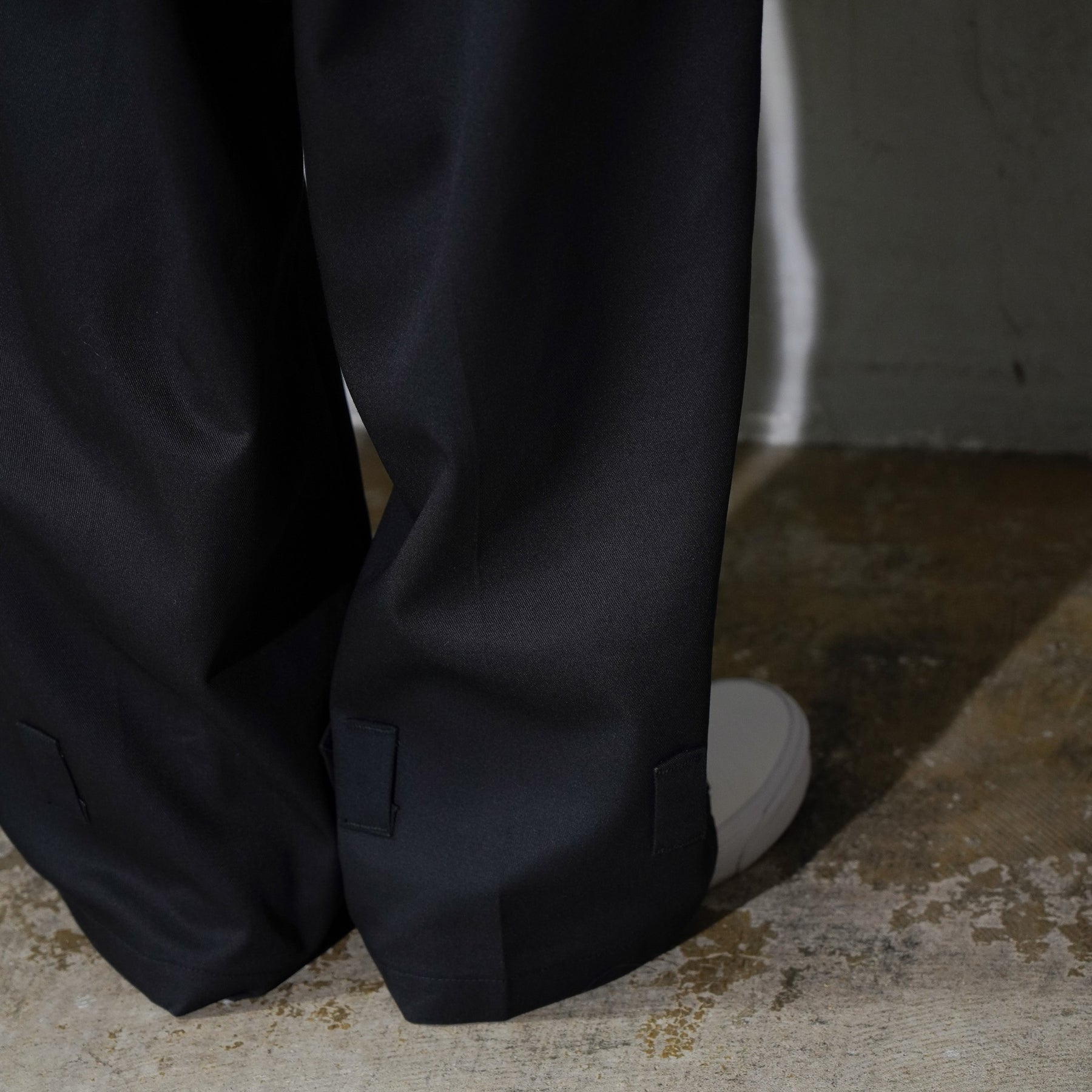 WHATEVERWORKS / DOUBLE KNEE PK PANTS BLACK