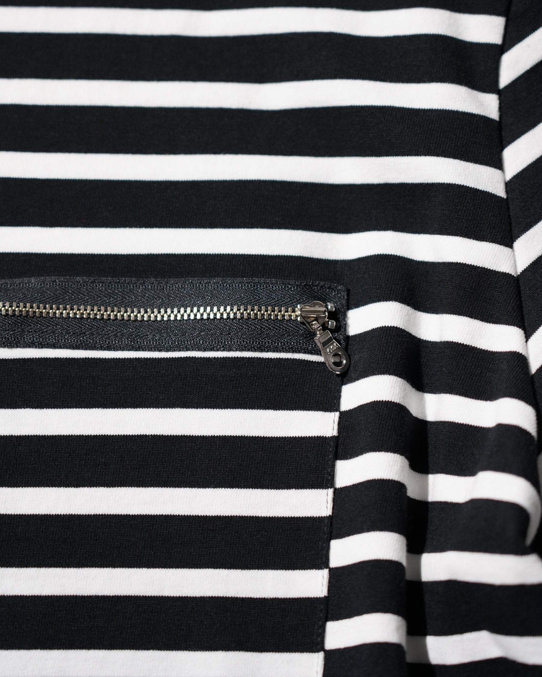 WESTFALL / STRIPED LACE DOUBLE SHIRT BLACK