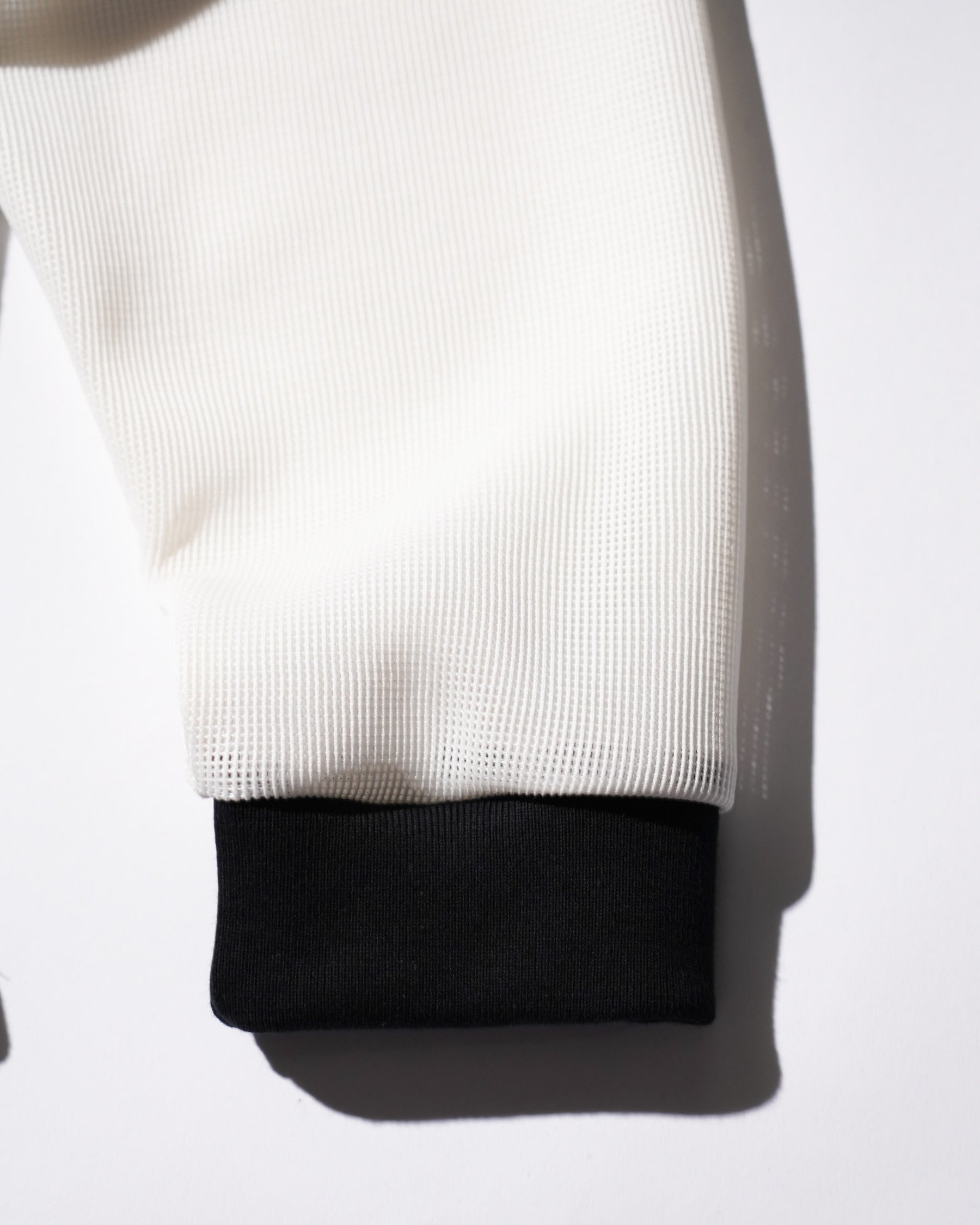 WESTFALL / STRIPED LACE DOUBLE SHIRT BLACK