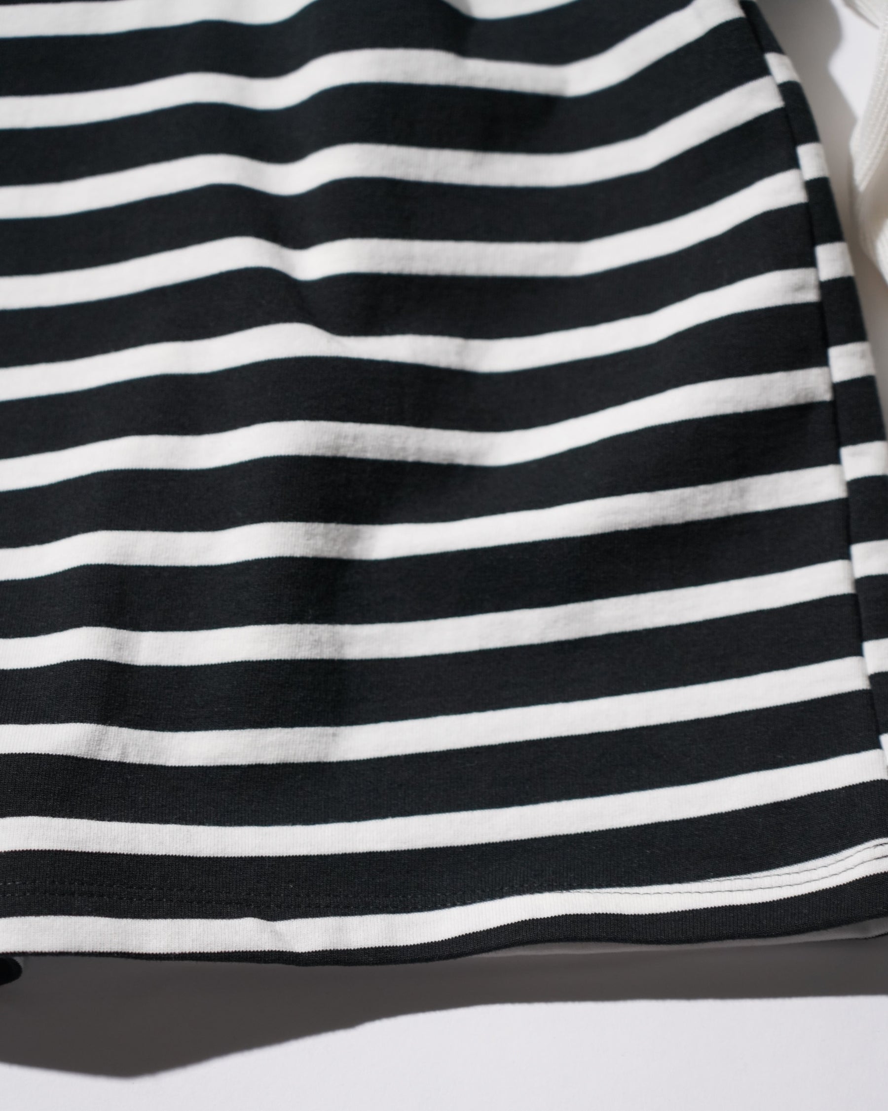 WESTFALL / STRIPED LACE DOUBLE SHIRT BLACK