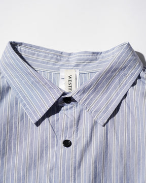 WESTFALL / PATCHES SHIRT BLUE STRIPE