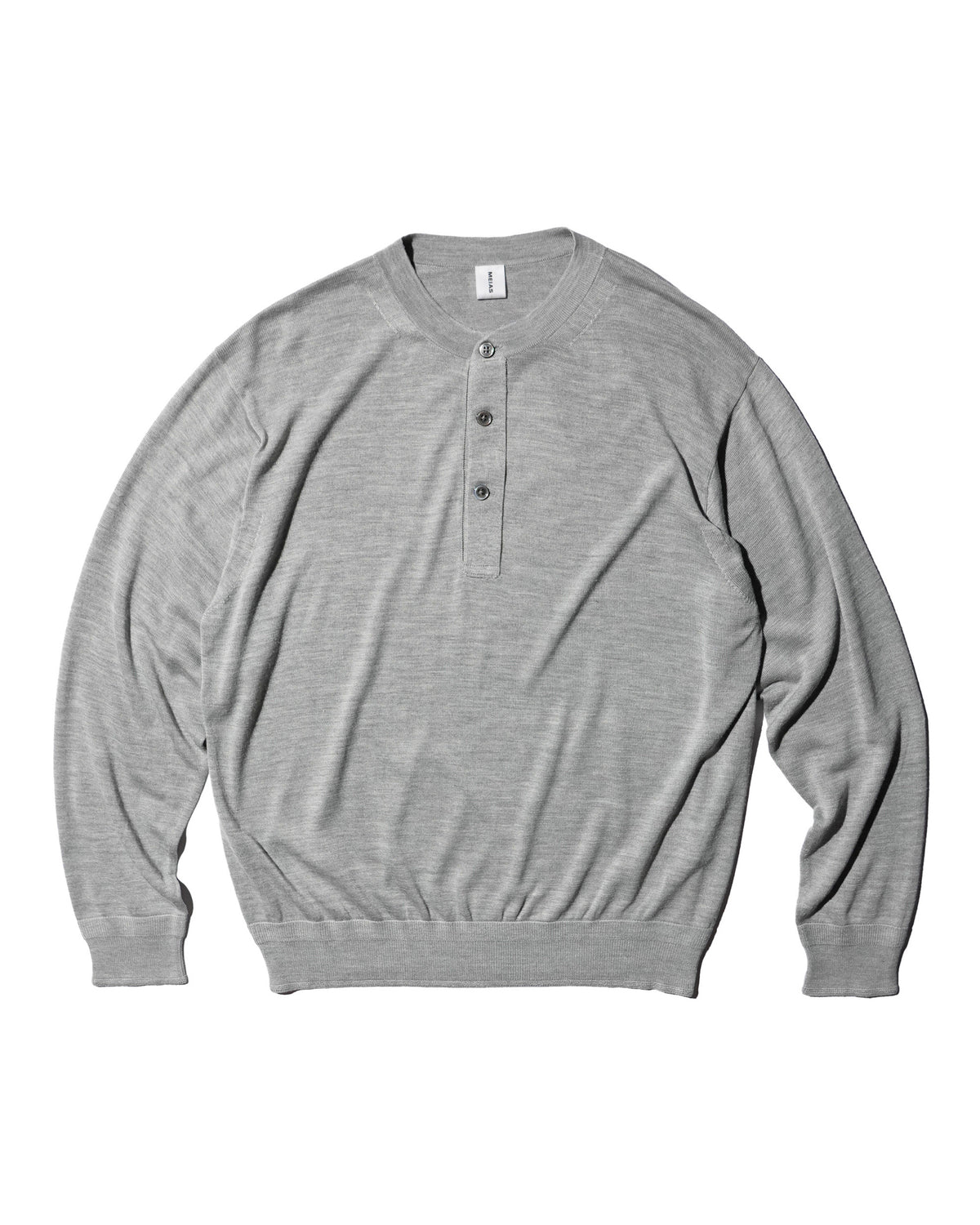 <span style="color: #f50b0b;">Last One</span> MEIAS / SILK HENLEY NECK PO T.GRAY