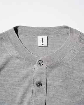 <span style="color: #f50b0b;">Last One</span> MEIAS / SILK HENLEY NECK PO T.GRAY