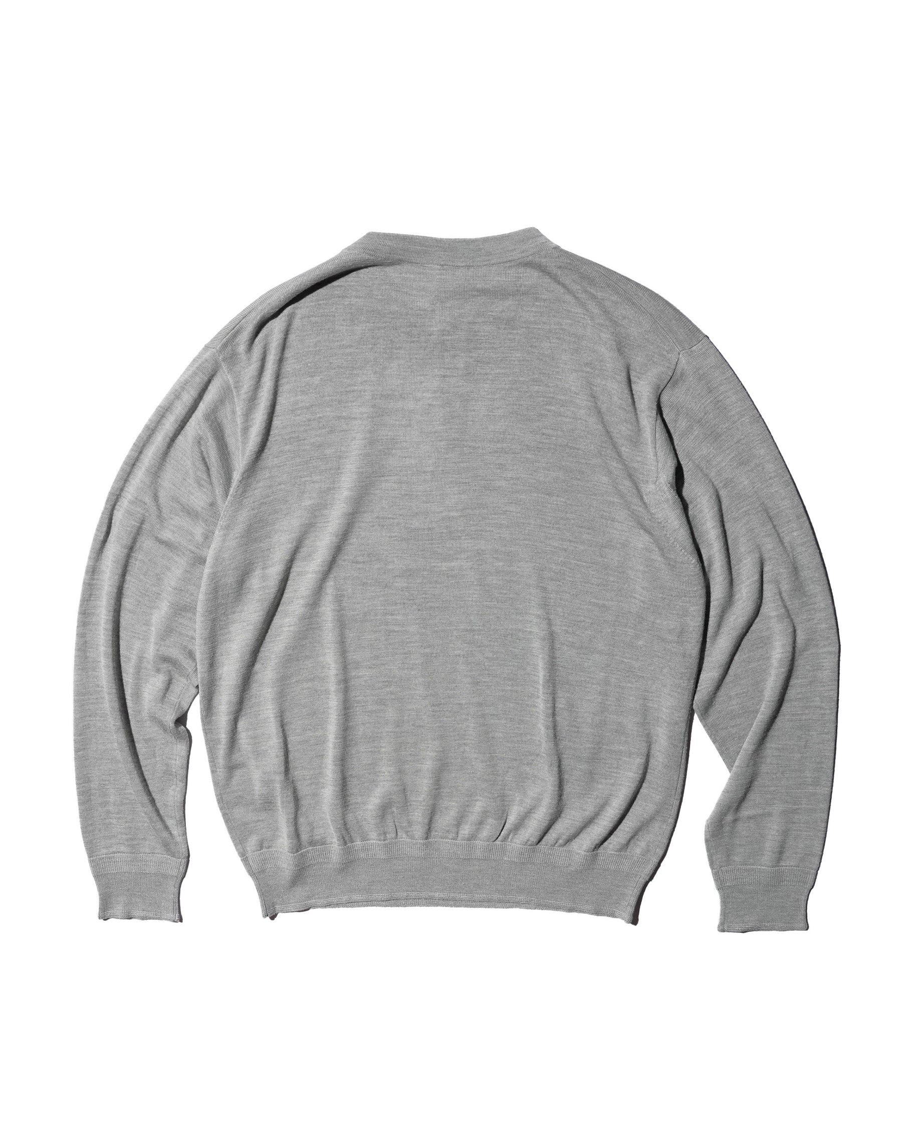 <span style="color: #f50b0b;">Last One</span> MEIAS / SILK HENLEY NECK PO T.GRAY