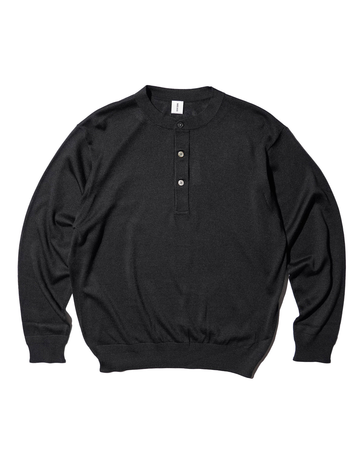 <span style="color: #f50b0b;">Last One</span> MEIAS / SILK HENLEY NECK PO BLACK