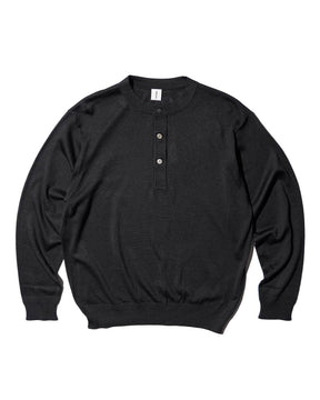 <span style="color: #f50b0b;">Last One</span> MEIAS / SILK HENLEY NECK PO BLACK