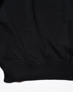<span style="color: #f50b0b;">Last One</span> MEIAS / SILK HENLEY NECK PO BLACK