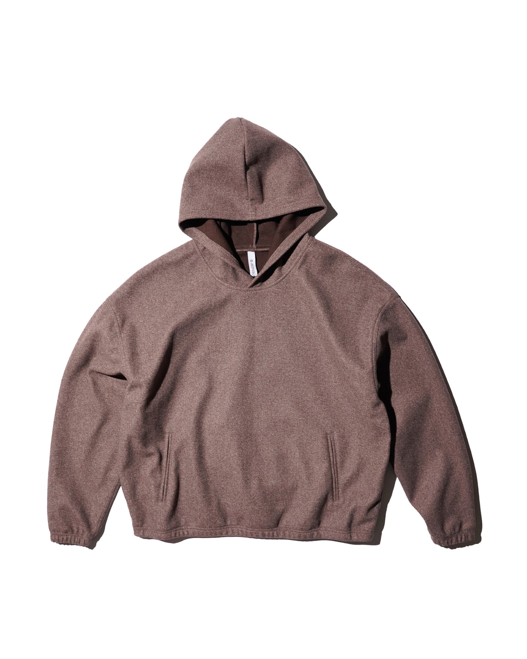 JEONGLI / HOODIE HYBRID WOOL BROWN