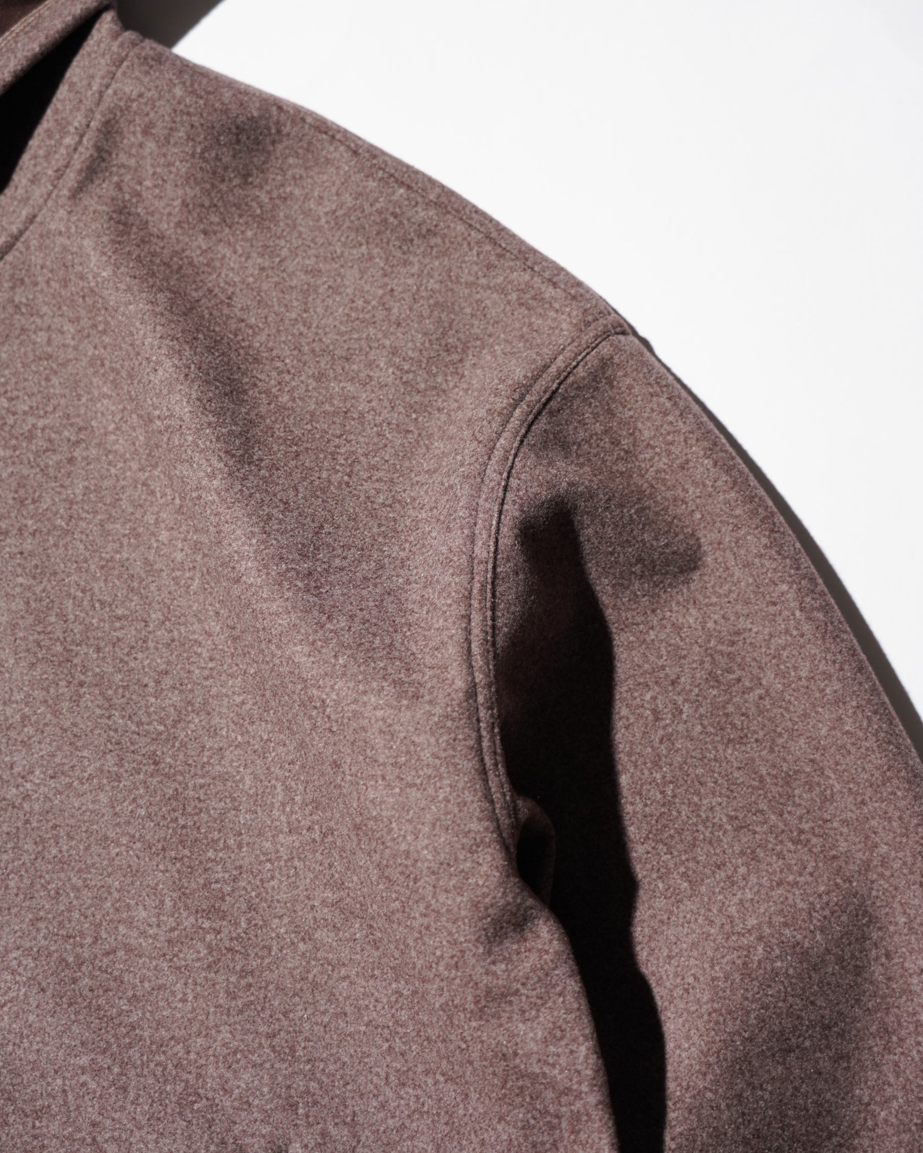JEONGLI / HOODIE HYBRID WOOL BROWN