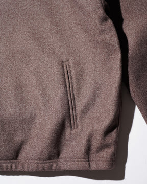 JEONGLI / HOODIE HYBRID WOOL BROWN