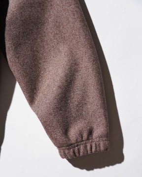 JEONGLI / HOODIE HYBRID WOOL BROWN