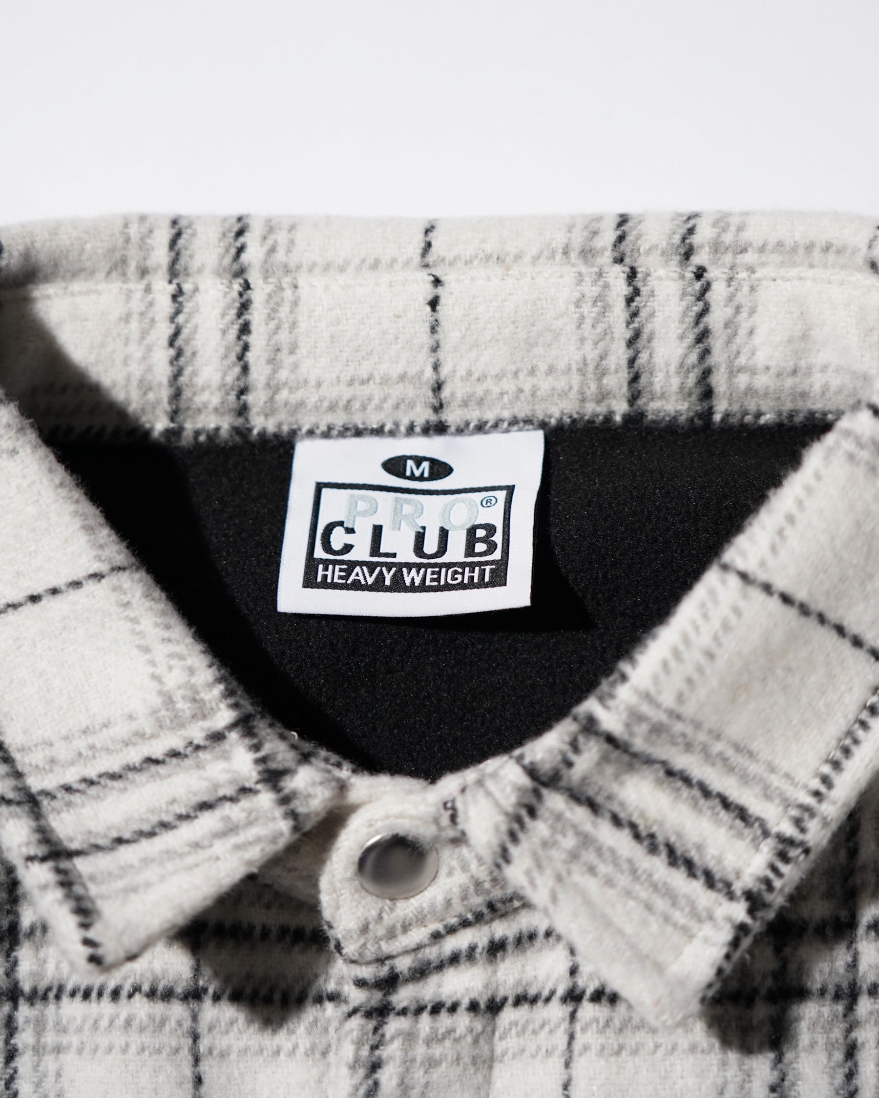 PRO CLUB / Work Shirt Jacket WHITE PLAID 6