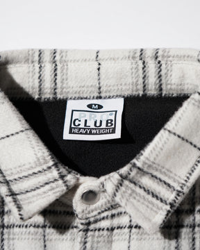 PRO CLUB / Work Shirt Jacket WHITE PLAID 6