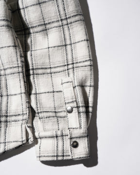 PRO CLUB / Work Shirt Jacket WHITE PLAID 10