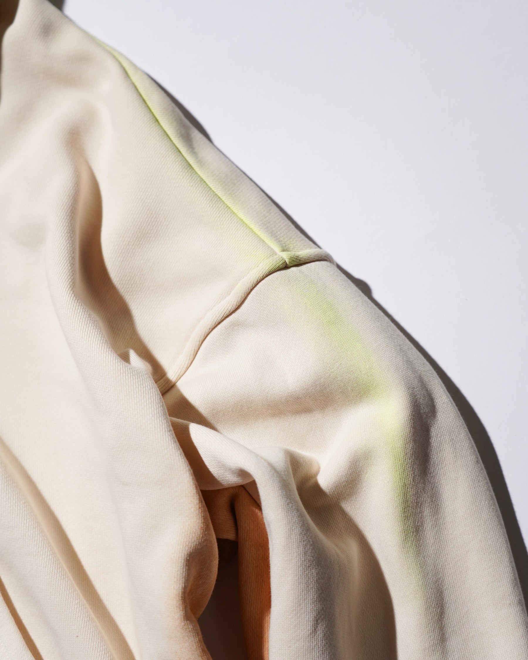 TEPPEI FURUYAMA / PAINTFADE ZIP-UP HOODIE A.WHITE