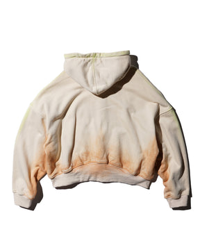 TEPPEI FURUYAMA / PAINTFADE ZIP-UP HOODIE A.WHITE