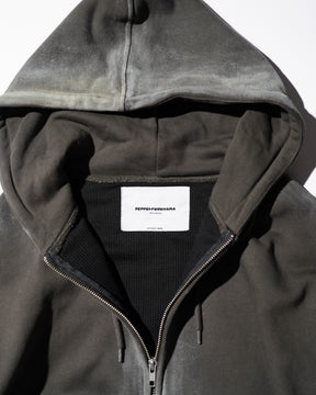 TEPPEI FURUYAMA / PAINTFADE ZIP-UP HOODIE C.GRAY