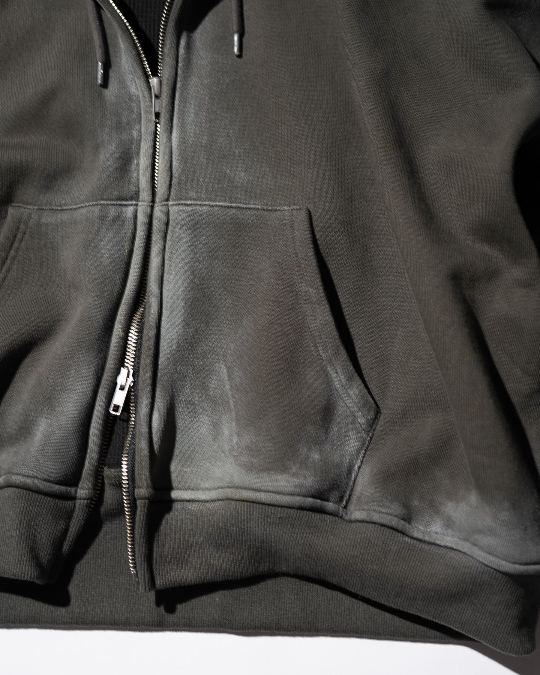 TEPPEI FURUYAMA / PAINTFADE ZIP-UP HOODIE C.GRAY