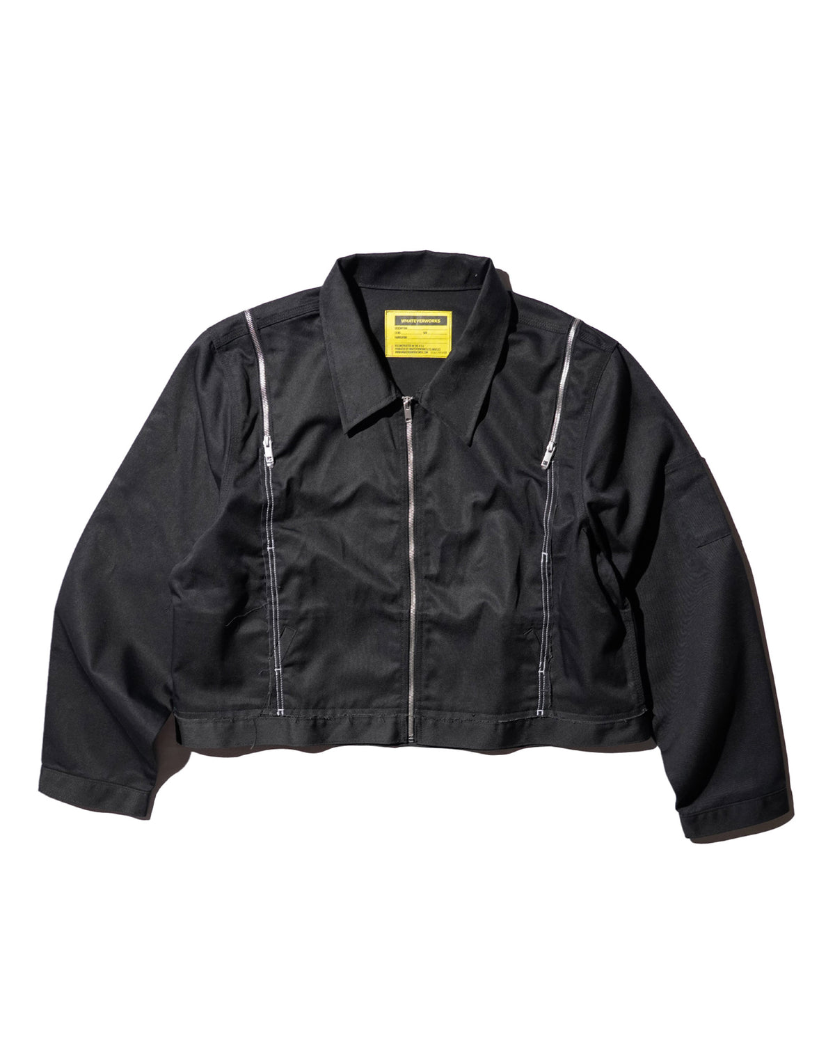 WHATEVERWORKS / SPLIT JACKET BLACK