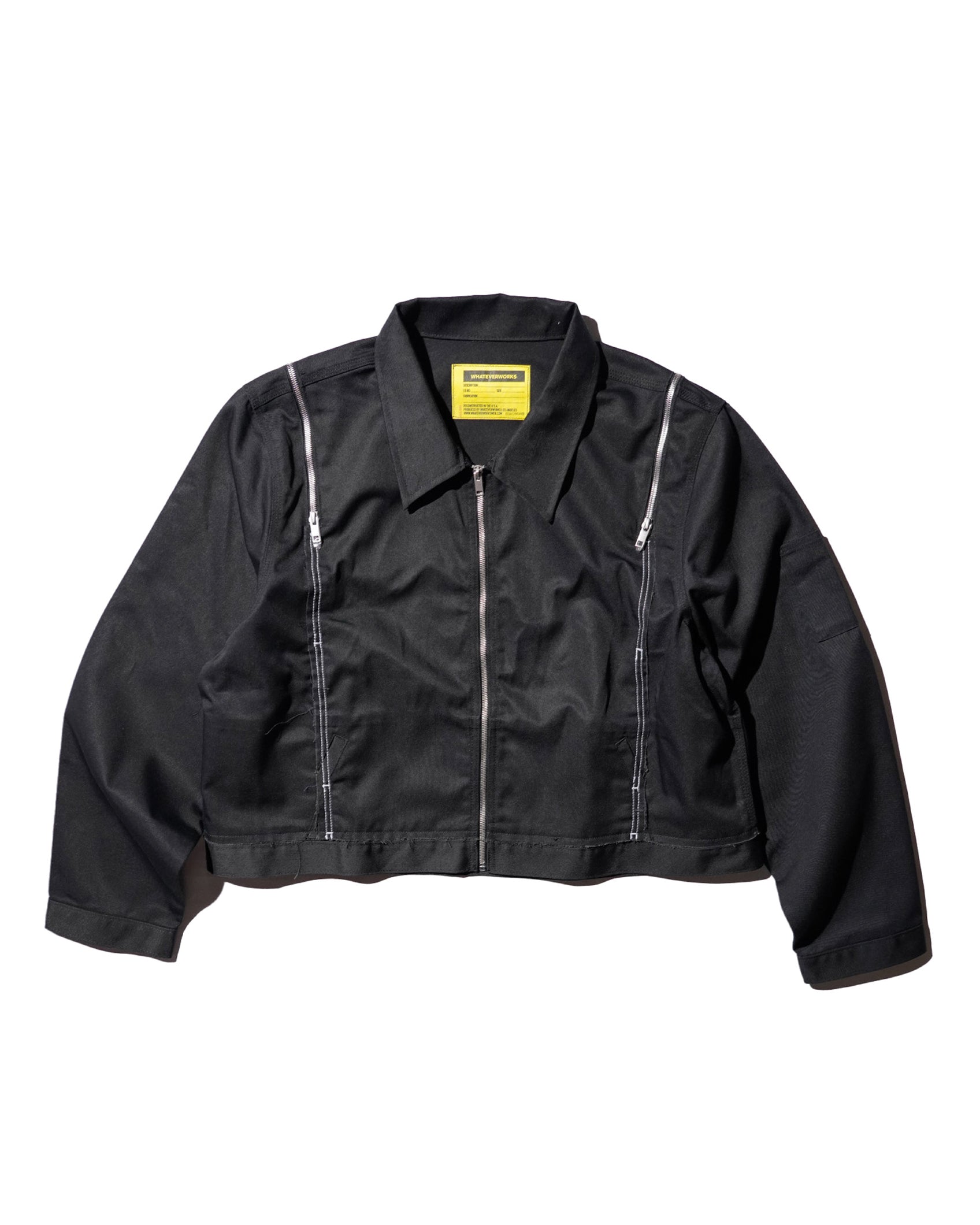 WHATEVERWORKS / SPLIT JACKET BLACK