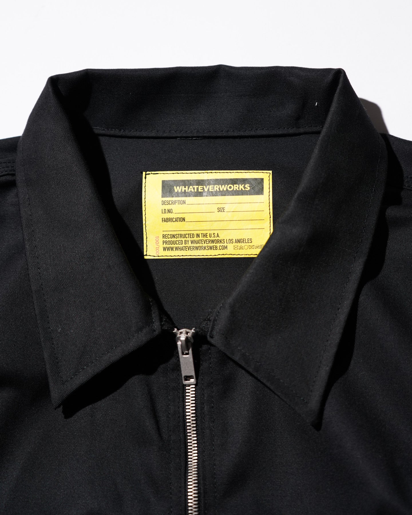 WHATEVERWORKS / SPLIT JACKET BLACK