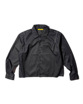 <span style="color: #ff2a00;">Last One</span> WHATEVERWORKS / PLEATED LS SHIRT BLACK
