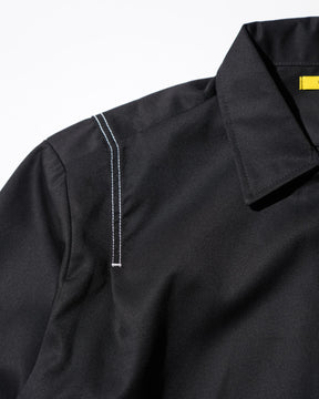<span style="color: #ff2a00;">Last One</span> WHATEVERWORKS / PLEATED LS SHIRT BLACK
