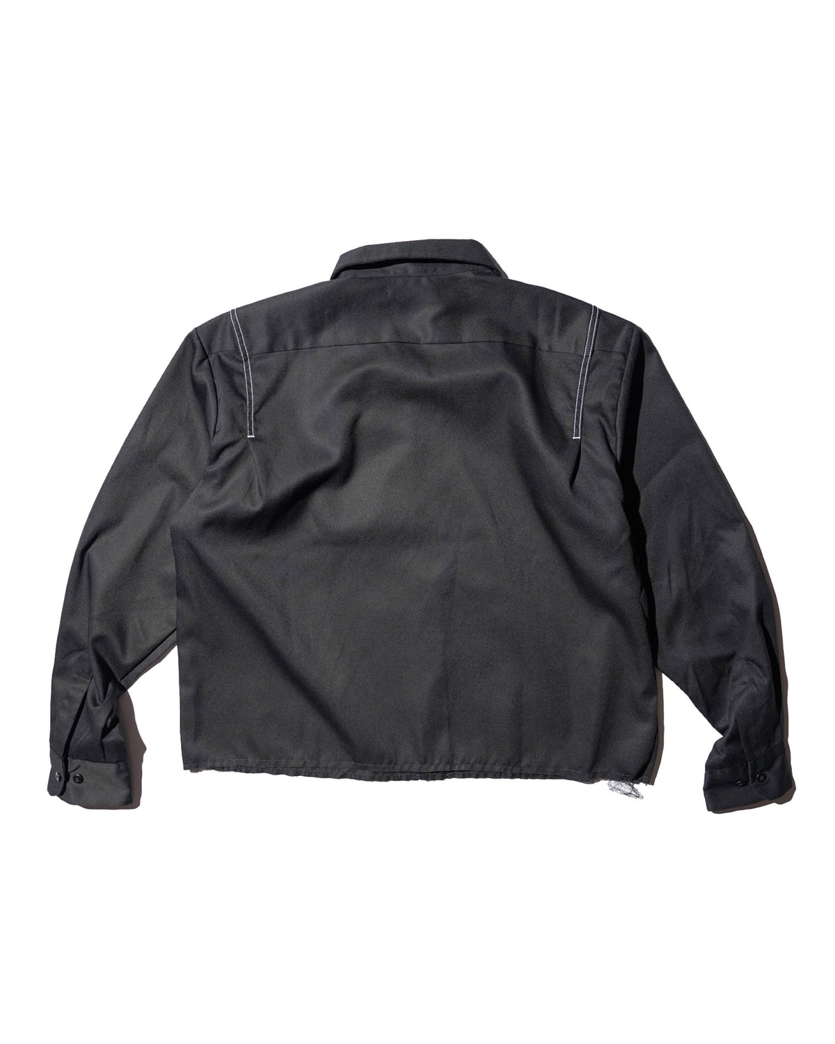 <span style="color: #ff2a00;">Last One</span> WHATEVERWORKS / PLEATED LS SHIRT BLACK