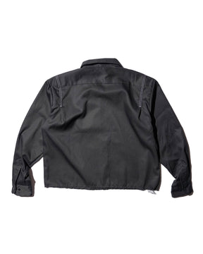 <span style="color: #ff2a00;">Last One</span> WHATEVERWORKS / PLEATED LS SHIRT BLACK
