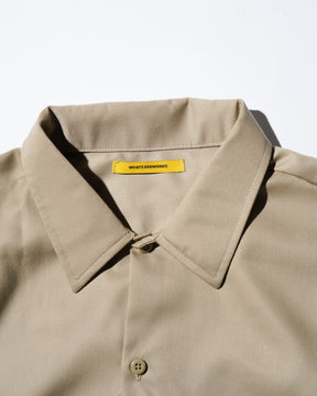 <span style="color: #f50b0b;">Last One</span> WHATEVERWORKS / SPLIT LS SHIRT KHAKI