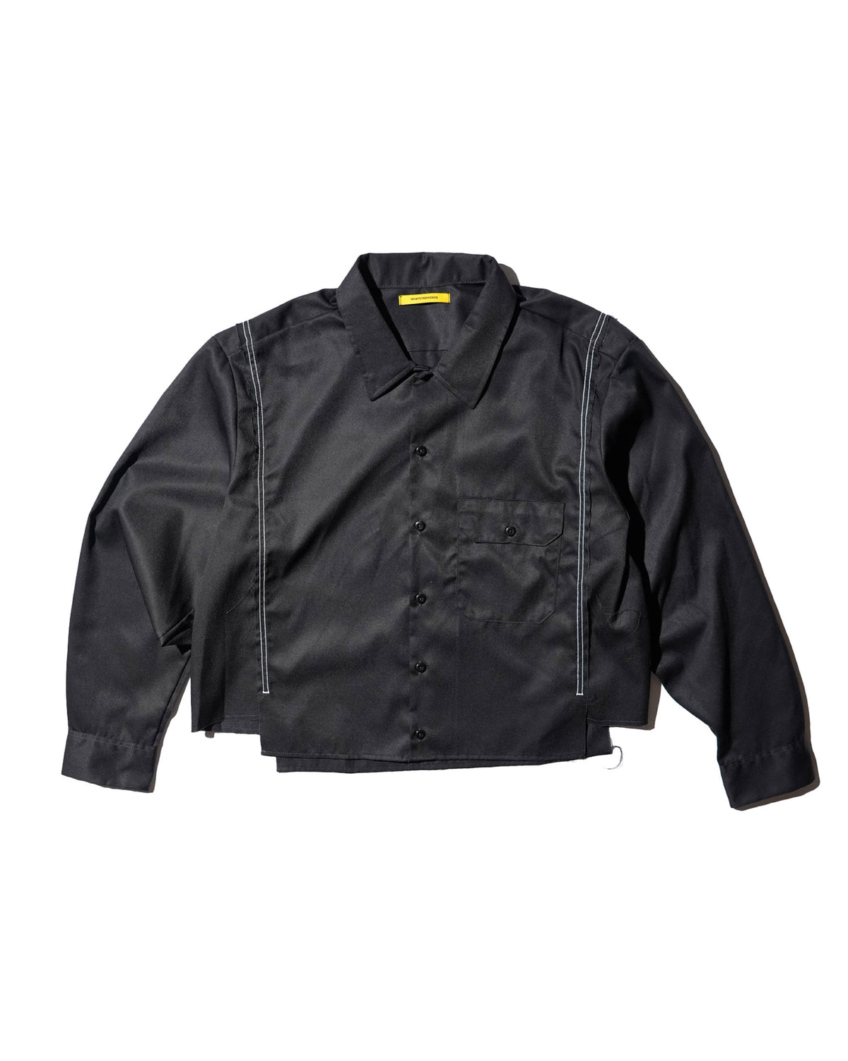 <span style="color: #f50b0b;">Last One</span> WHATEVERWORKS / SPLIT LS SHIRT BLACK