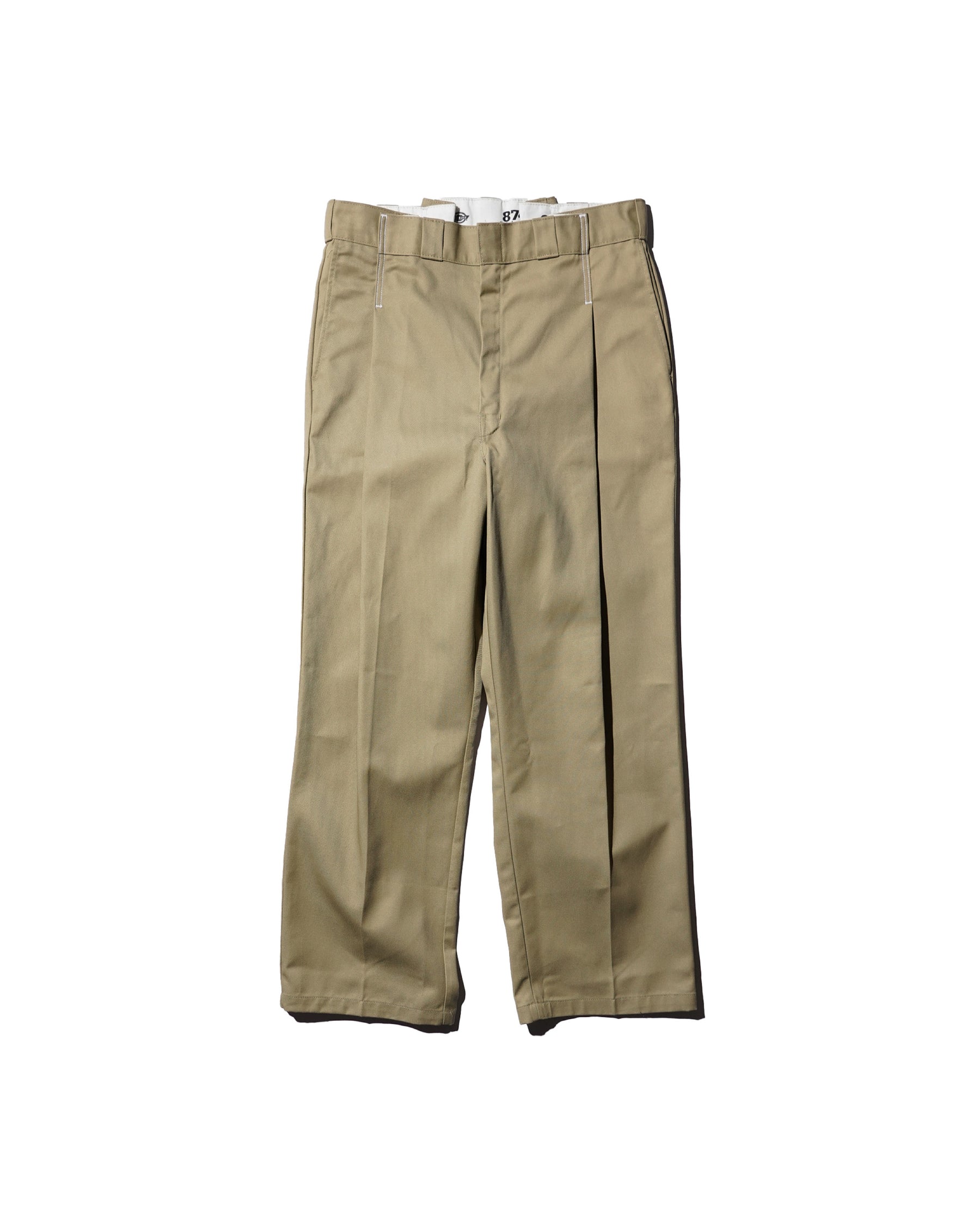 WHATEVERWORKS / PLEATED PANTS KHAKI